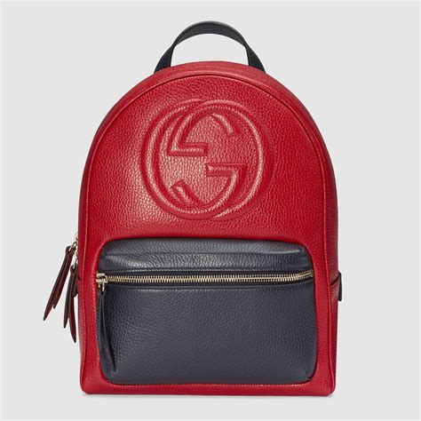 gucci red soho backpack